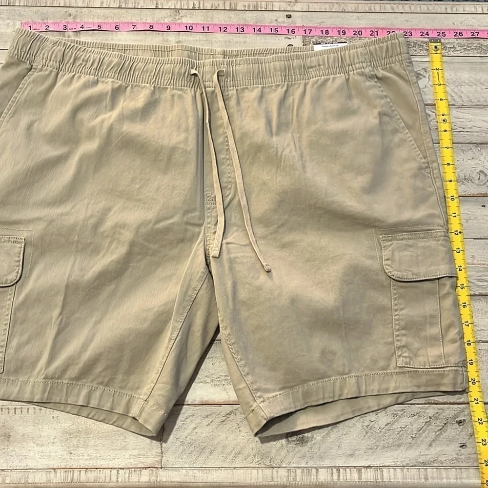 [g] George Soft‎ Cargo 6 Pocket Shorts AVAILABLE IN BLACK or KHAKI